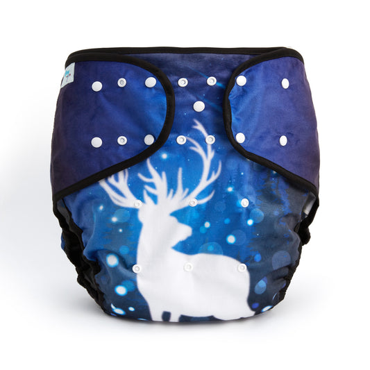 Rearz - Adult Diaper Cover/Wrap - White Stag Minky