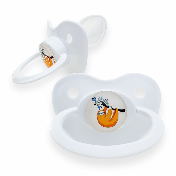 Fixx - Jumbo Adult Pacifier - Sloth - White