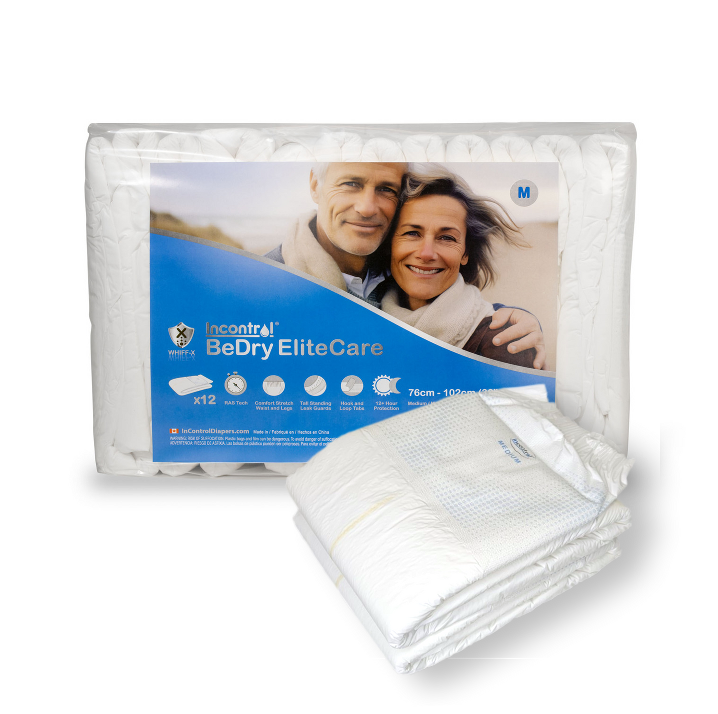 InControl - BeDry EliteCare - Premium Incontinence Briefs