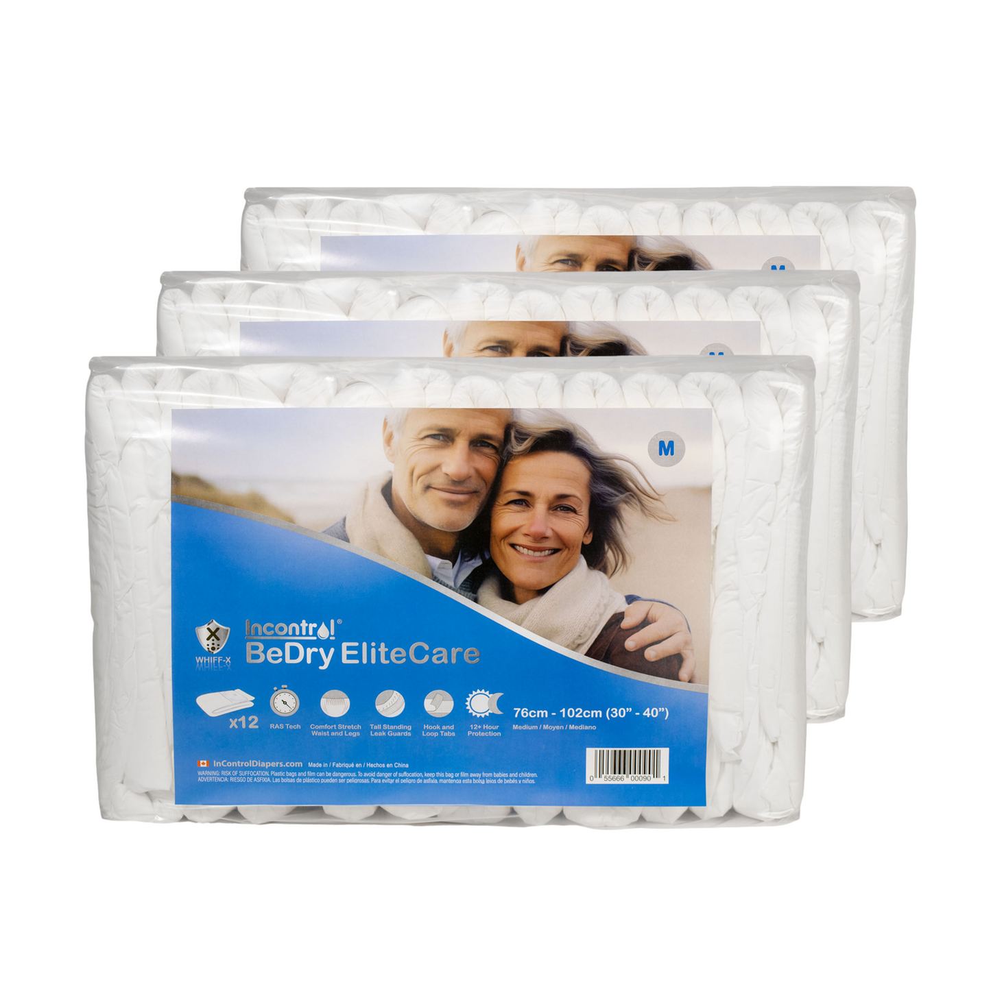 InControl - BeDry EliteCare - Premium Incontinence Briefs