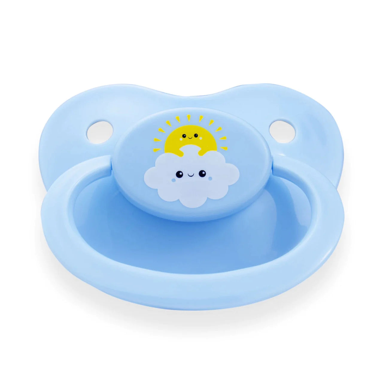 Fixx - Jumbo Adult Pacifier - Sunshine Love Hugs Cloud - Blue