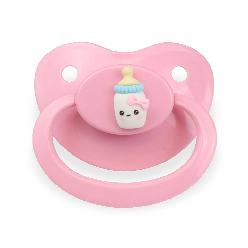 Fixx - Jumbo Adult Pacifier - Baby Bottle - Pink