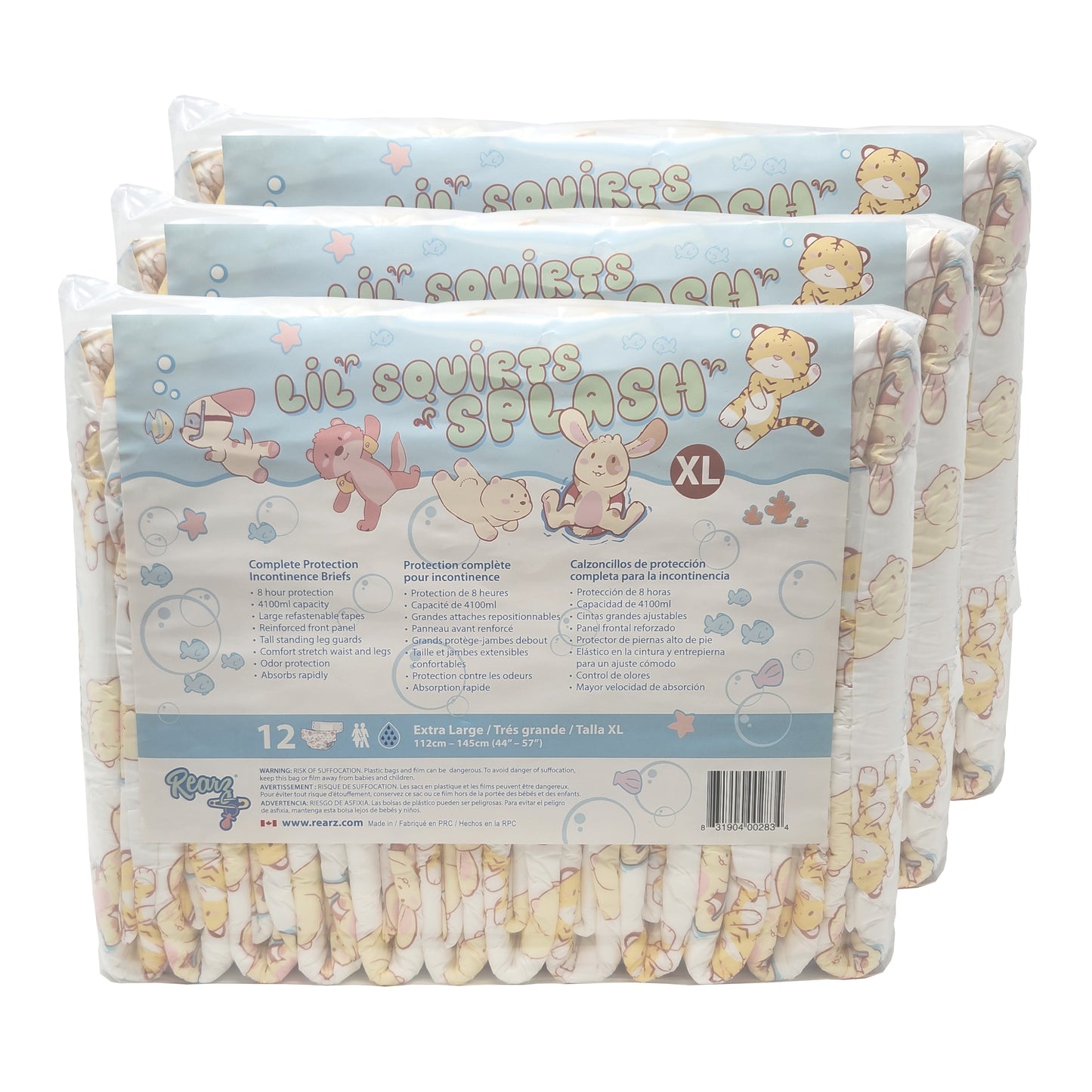 Rearz - Adult Diapers - Lil' Squirts - Splash