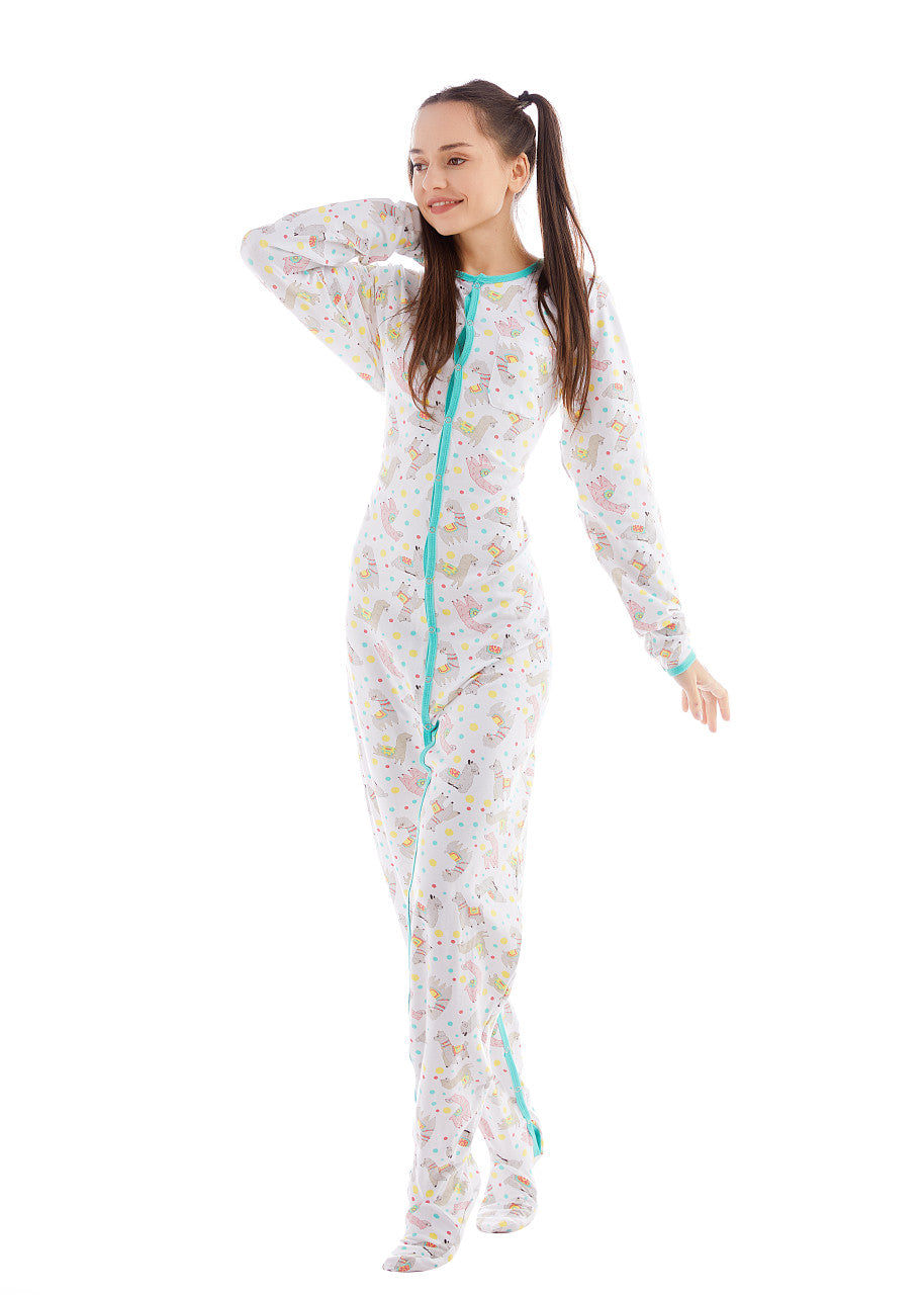 Rearz - Footed Jammies - Alpaca