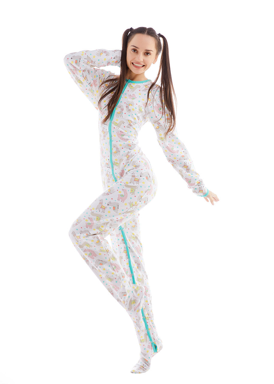 Rearz - Footed Jammies - Alpaca