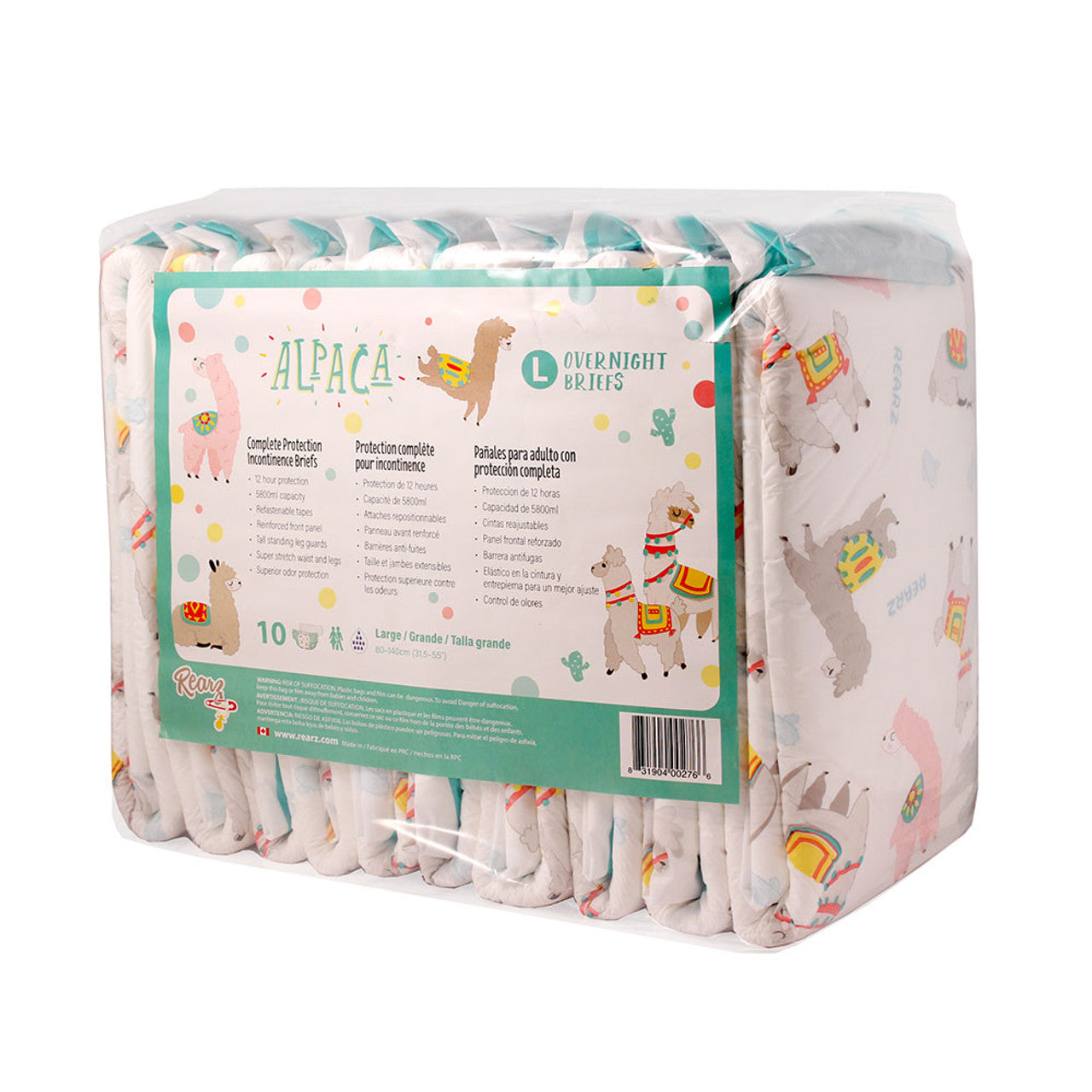Rearz - Overnight Adult Diapers - Alpaca