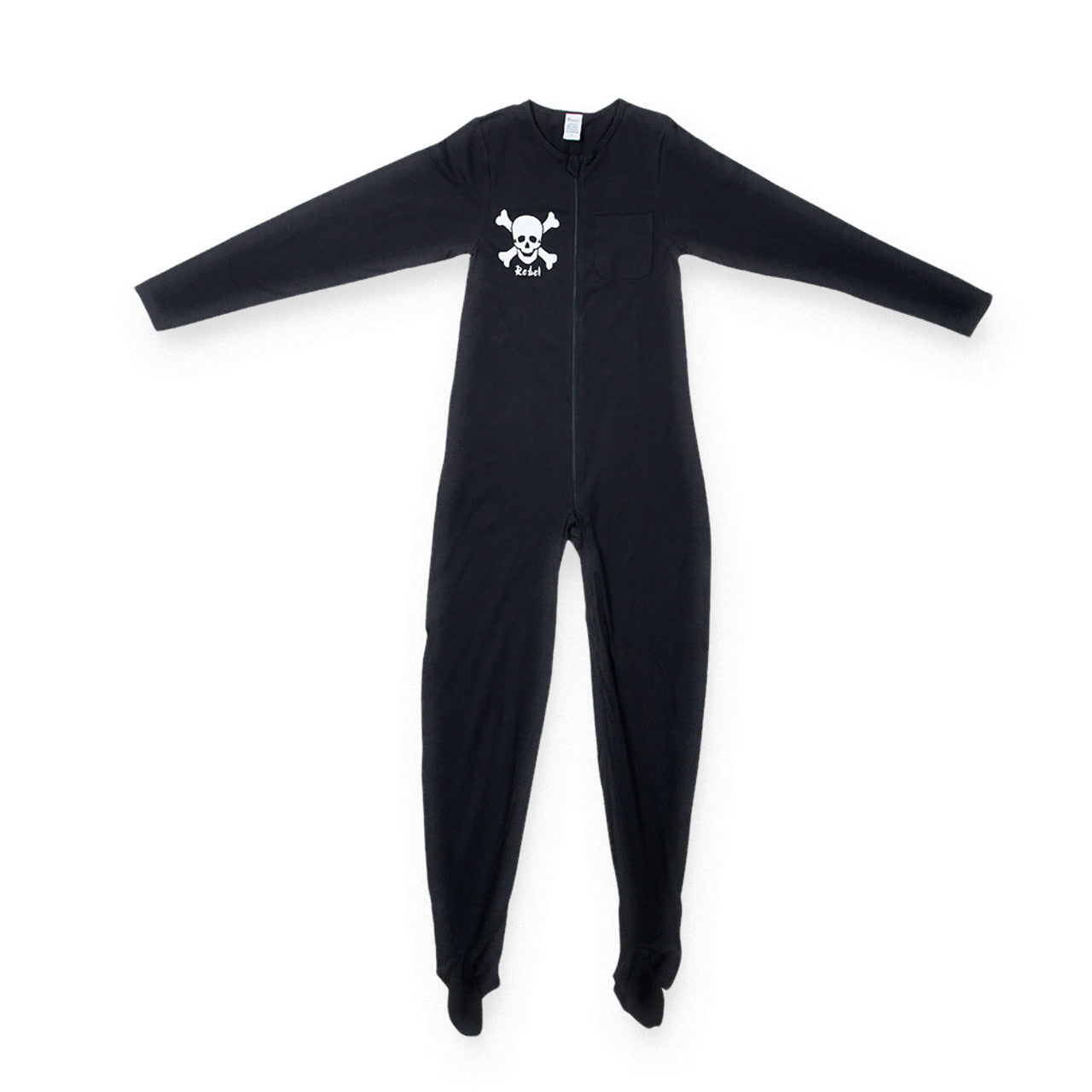 Rearz - Footed Jammies - Black Rebel