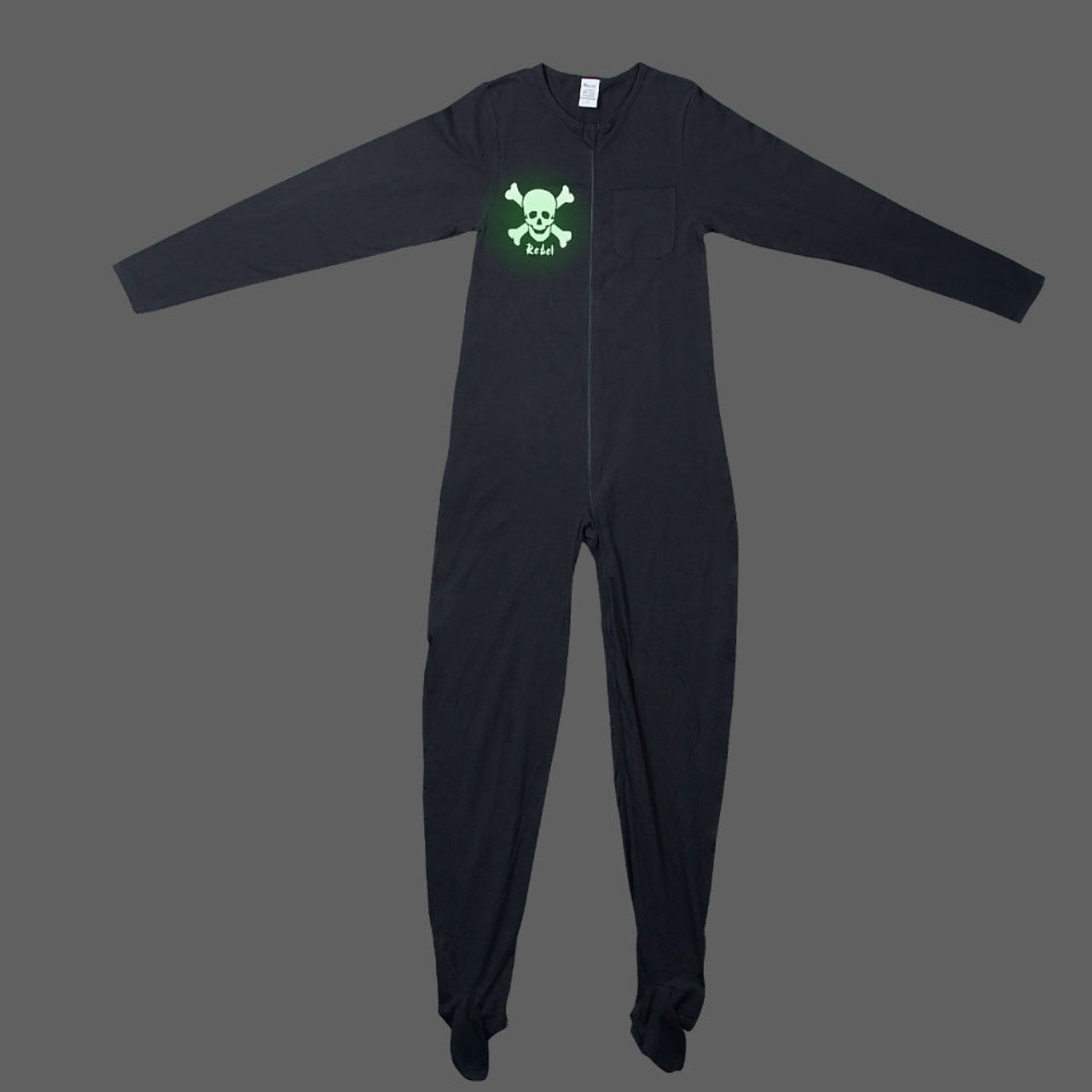 Rearz - Footed Jammies - Black Rebel