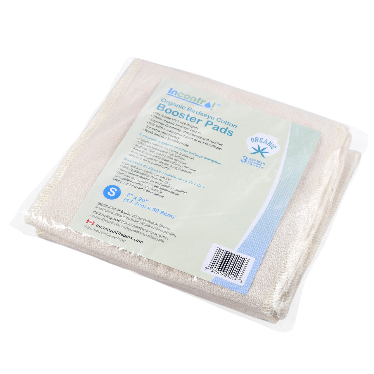 Organic Birdseye Cotton Booster Pads