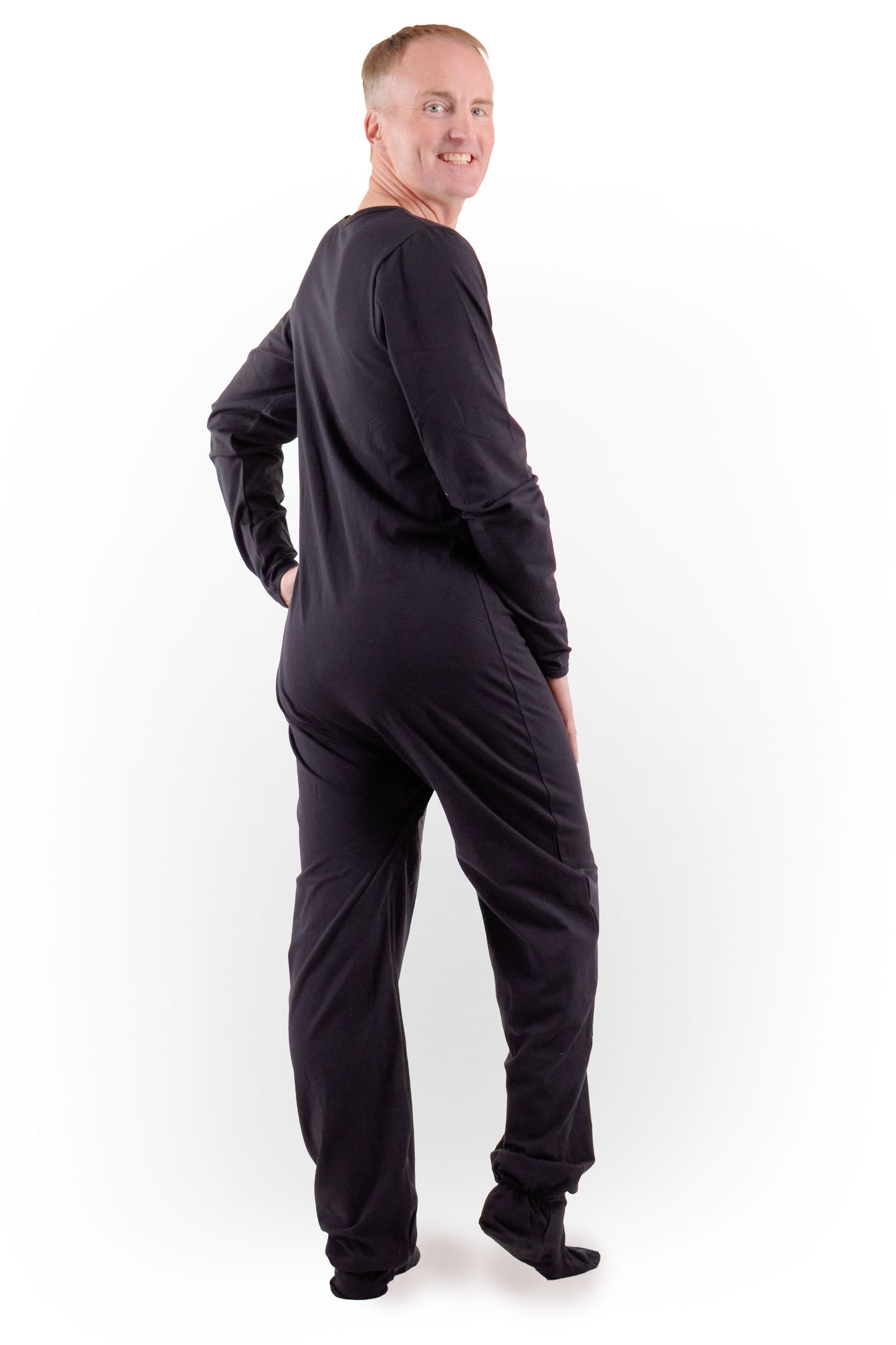 Rearz - Footed Jammies - Black Rebel
