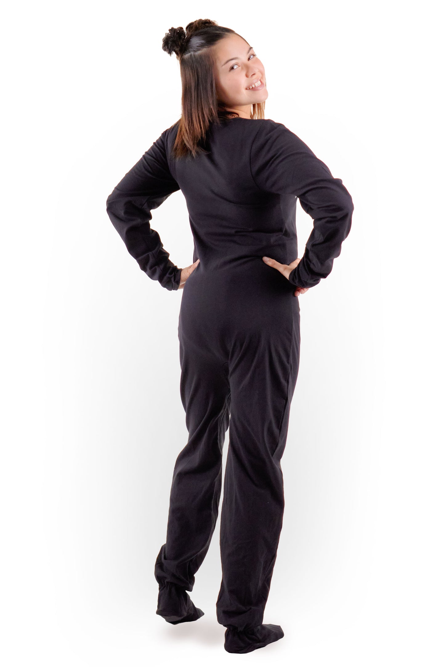 Rearz - Footed Jammies - Black Rebel