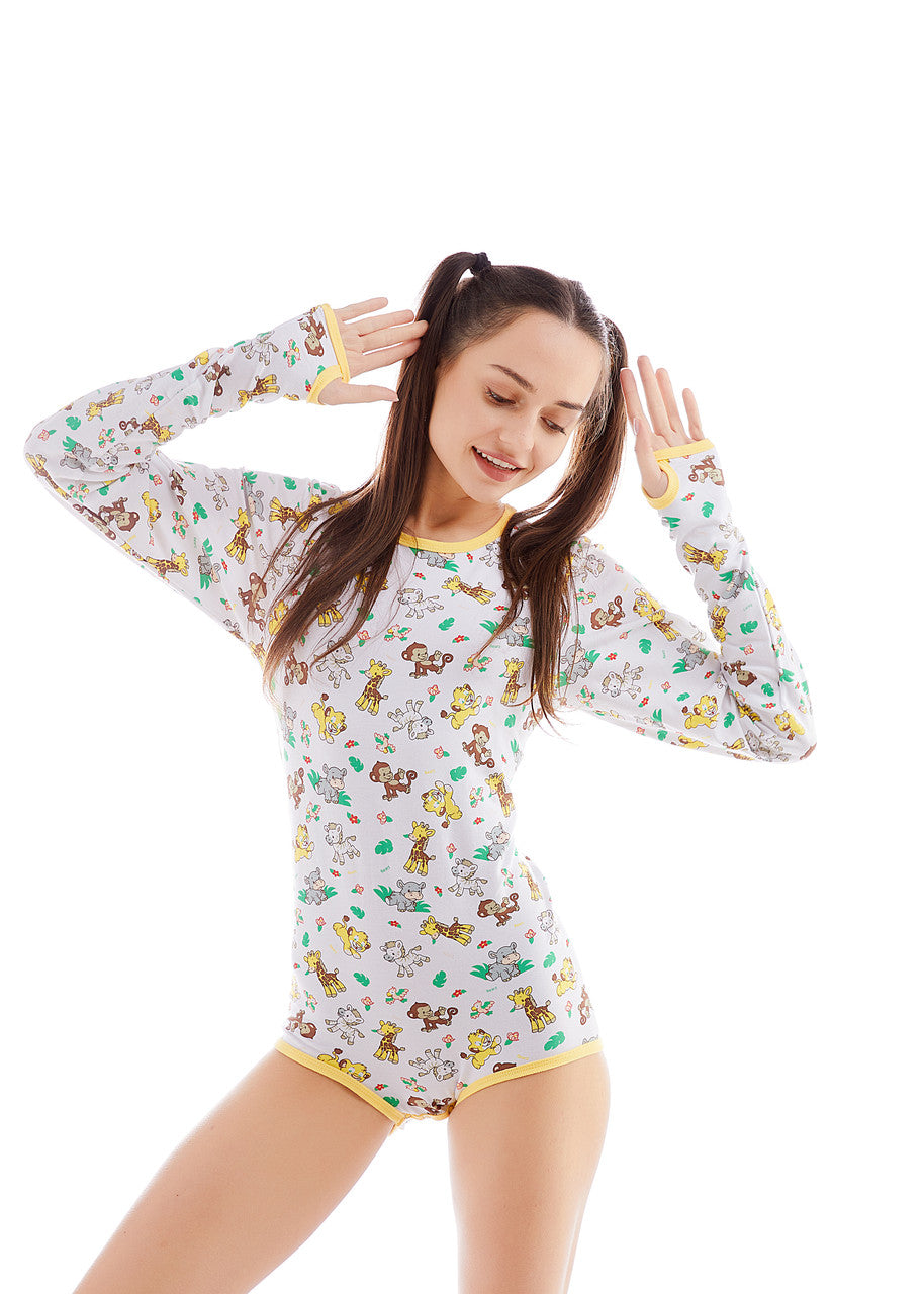 Rearz - Long Sleeve Snapsuit - Safari