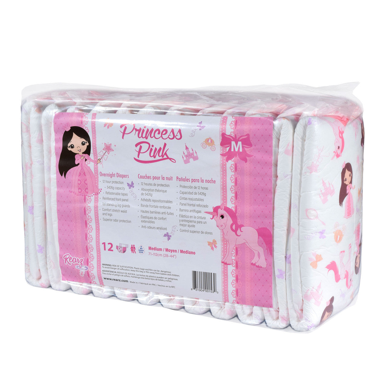 Rearz - Overnight Adult Diapers - Princess Pink
