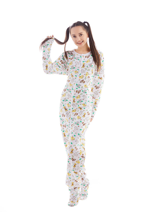Rearz - Footed Jammies - Safari