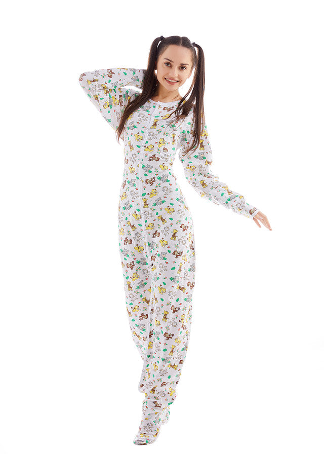 Rearz - Footed Jammies - Safari