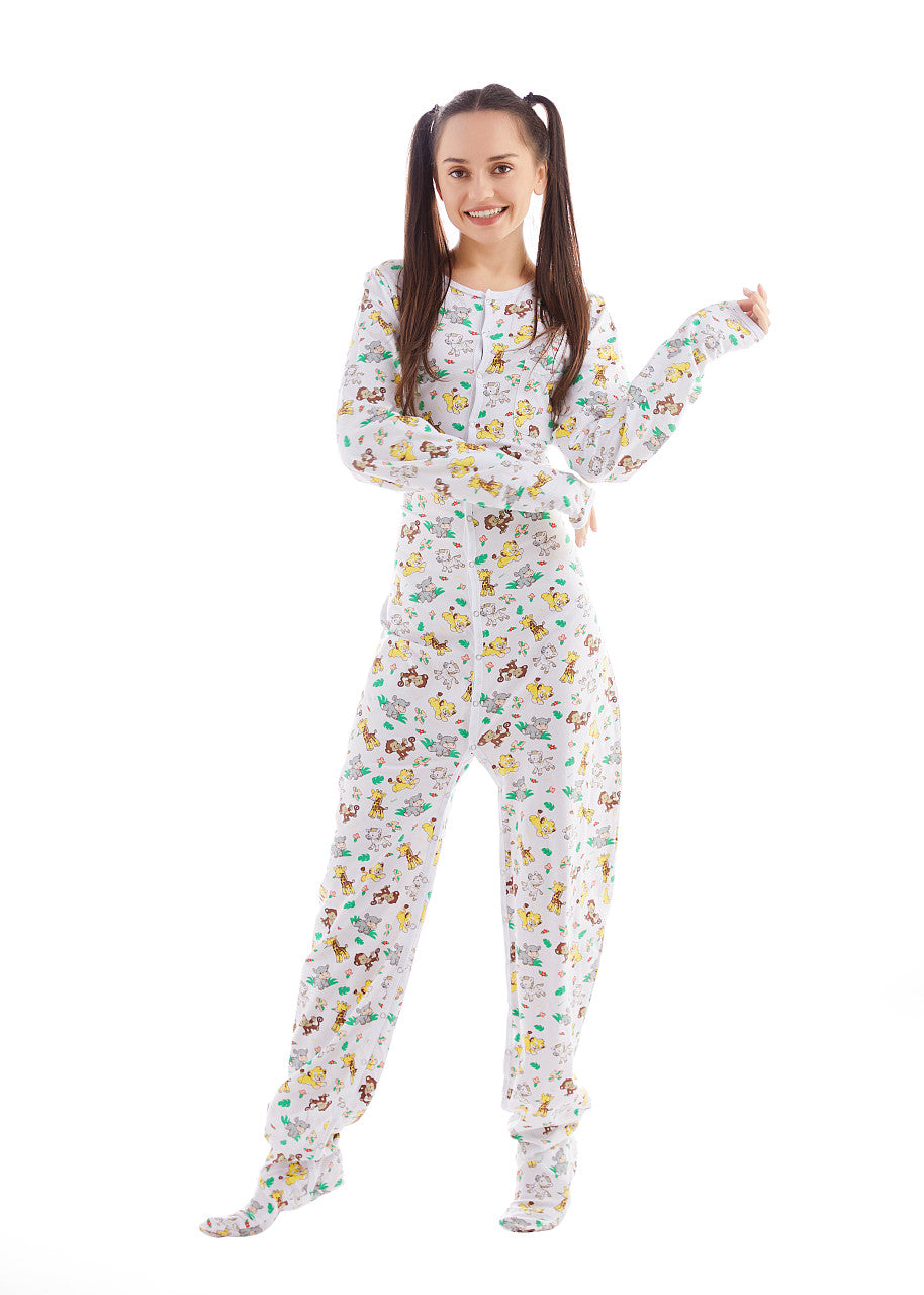 Rearz - Footed Jammies - Safari
