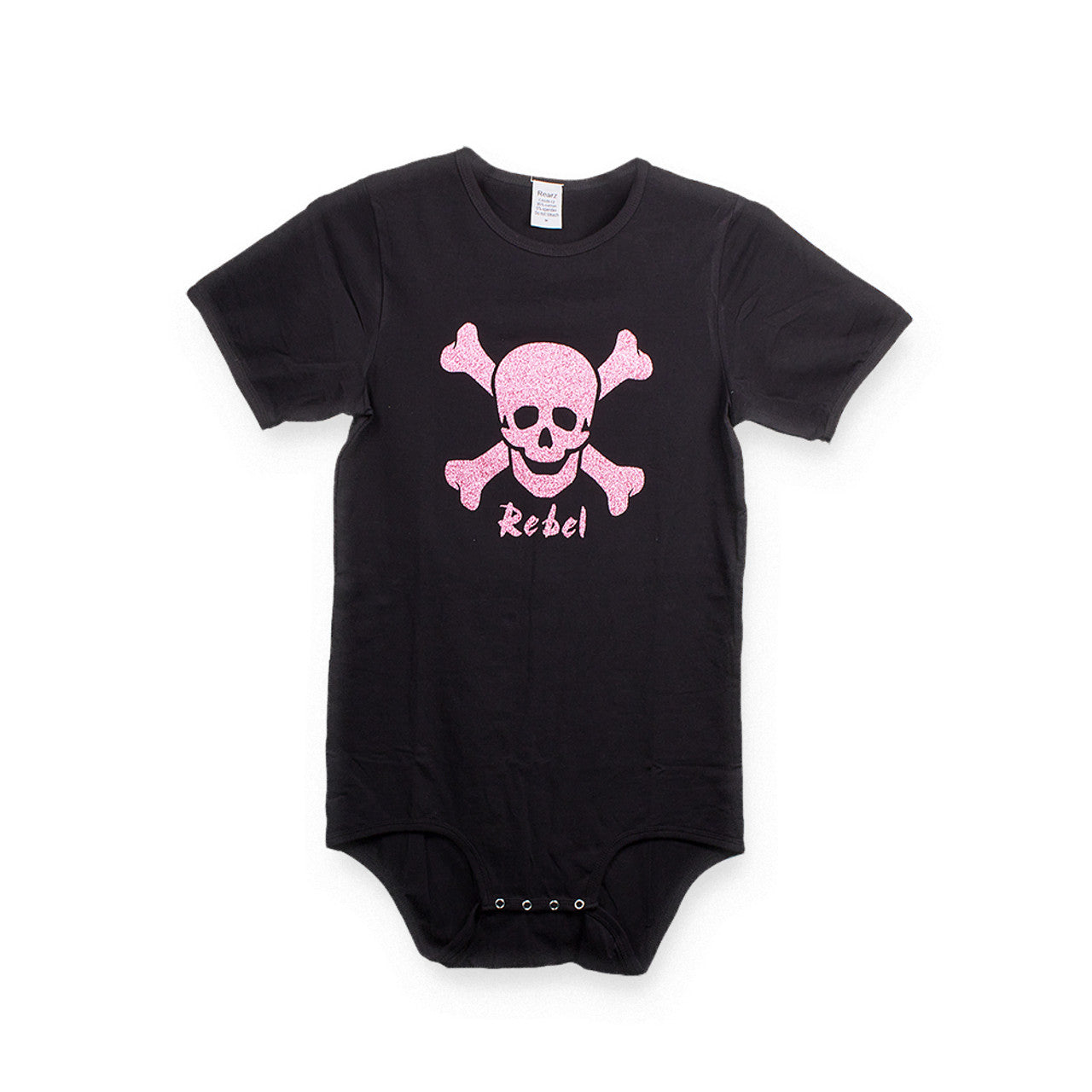Rearz - Unisex Glittery Pink Adult Bodysuit - Pink Rebel
