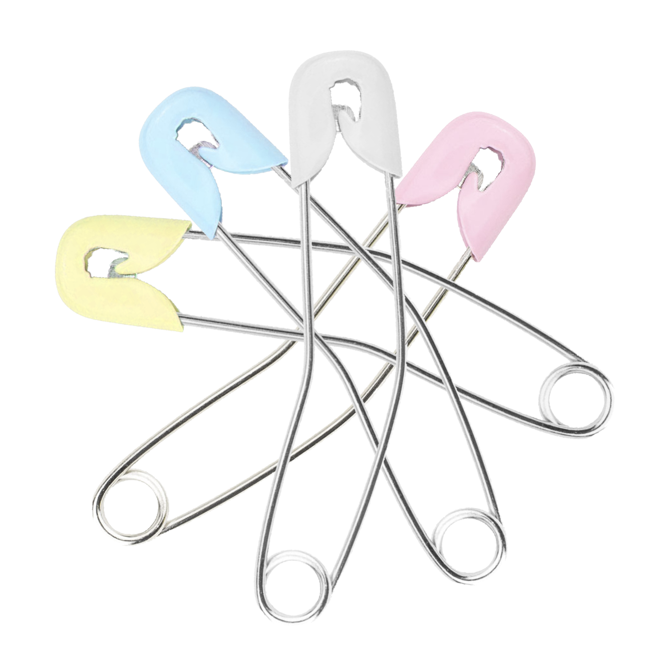 InControl - Slide Locking Diaper Pins (10-Pack) Pink