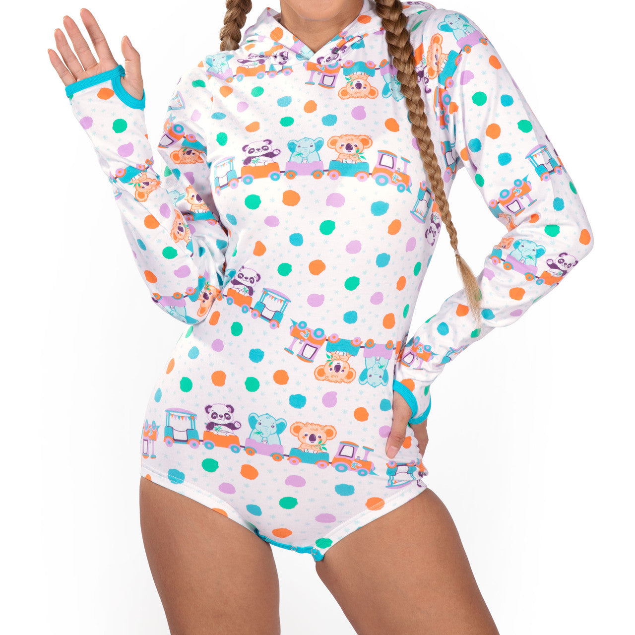 Rearz - Unisex Adult Hooded Bodysuit - Critter Caboose