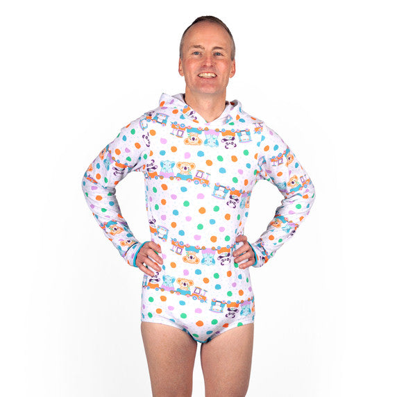 Rearz - Unisex Adult Hooded Bodysuit - Critter Caboose