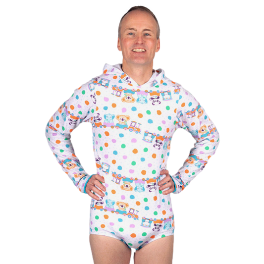 Rearz - Unisex Adult Hooded Bodysuit - Critter Caboose