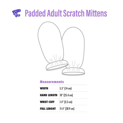 Rearz - Padded Adult Scratch Mittens - Mermaid