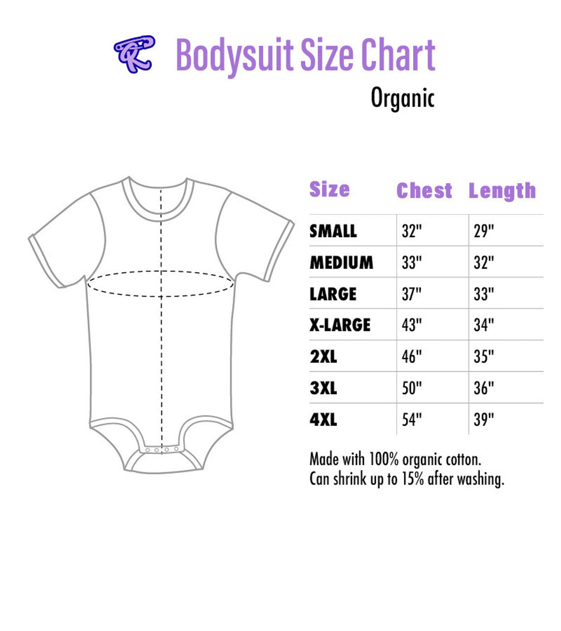 Rearz - Organic Unisex Adult Bodysuit - Lunar Cub