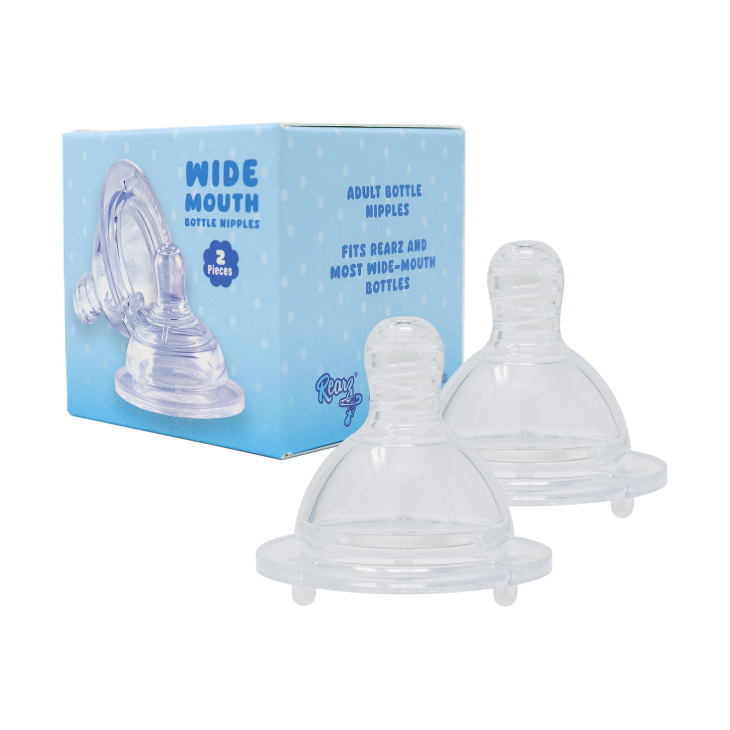 Rearz - Adult Silicone Bottle Nipples (2 Pack)