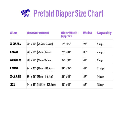 Rearz - Adult Nighttime Prefold Diaper