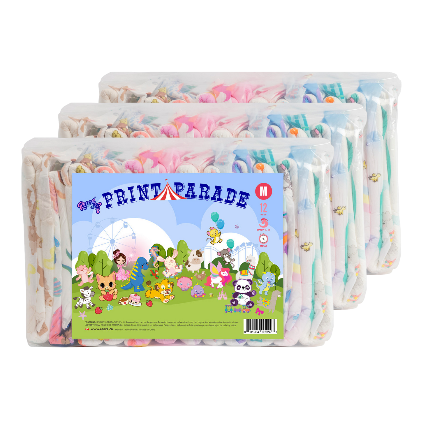Rearz - Adult Diapers - Print Parade