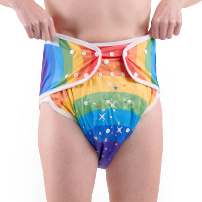 Rearz - Adult Diaper Cover/Wrap - Rainbow Star