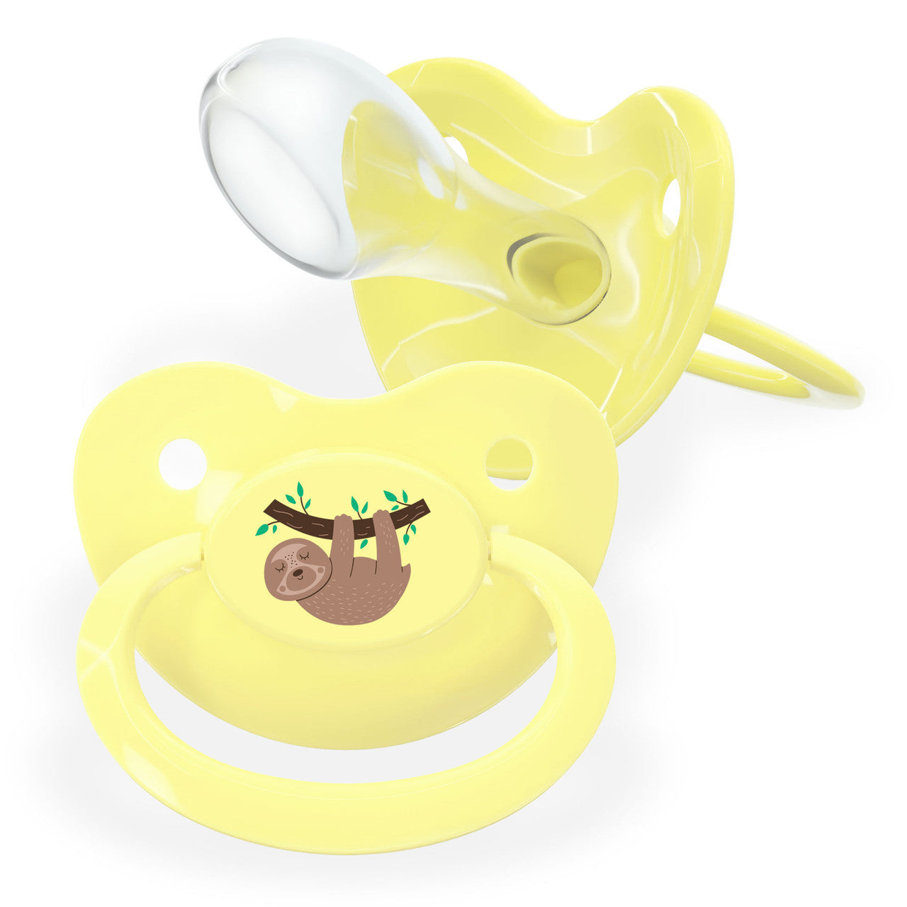 Fixx - Jumbo Adult Pacifier - Sloth - Yellow