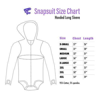 Rearz - Hooded Unisex Adult Bodysuit - Lil' Monsters (Original Print)