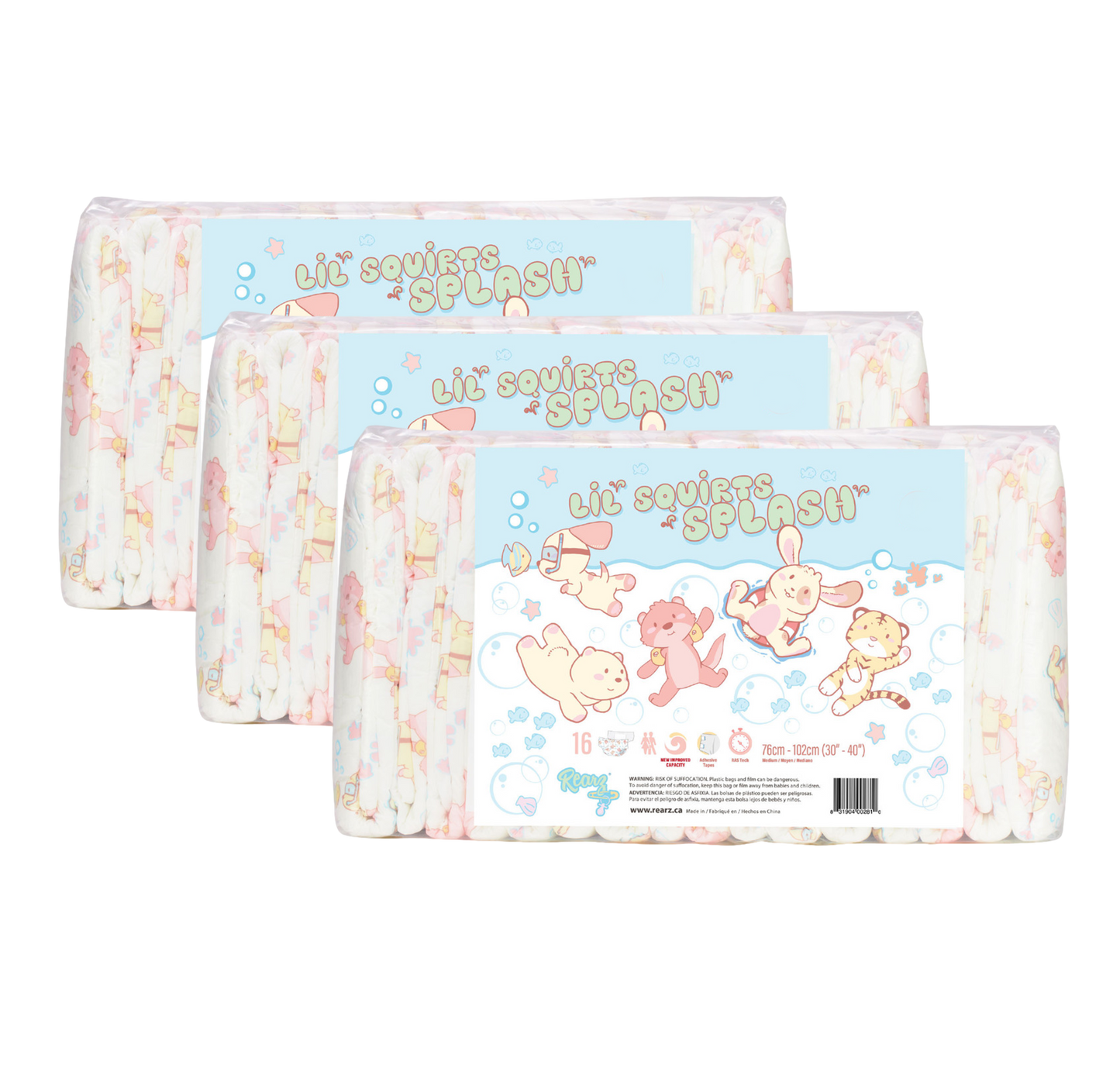 Rearz - Adult Diapers - Lil' Squirts - Splash