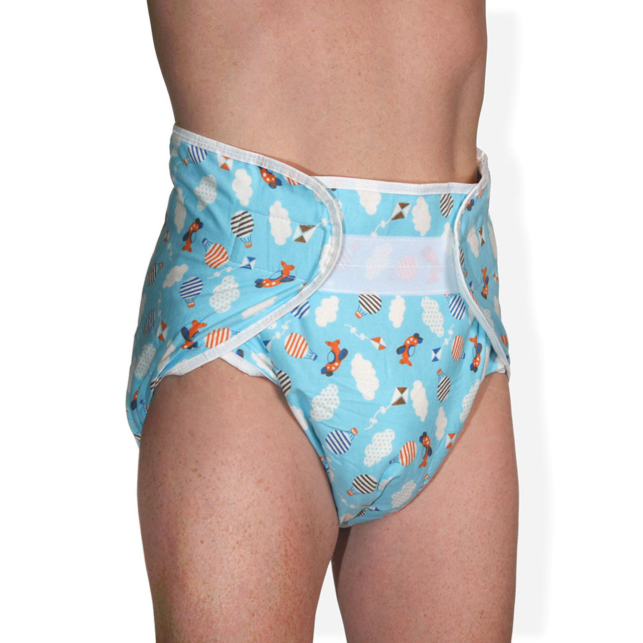 Rearz - Omutsu Bulky Cloth Nighttime Diaper - Blue Planes