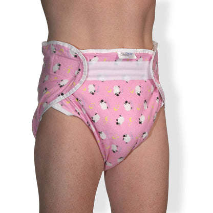 Rearz - Omutsu Bulky Cloth Nighttime Diaper - Pink Sheep
