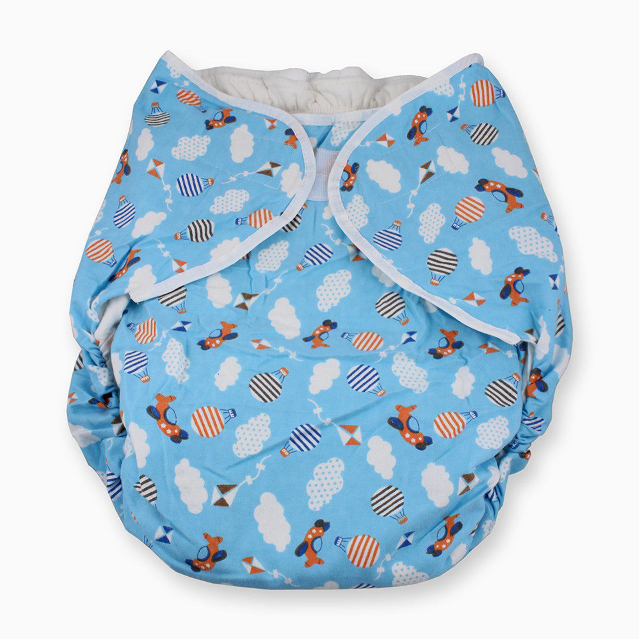 Rearz - Omutsu Bulky Cloth Nighttime Diaper - Blue Planes