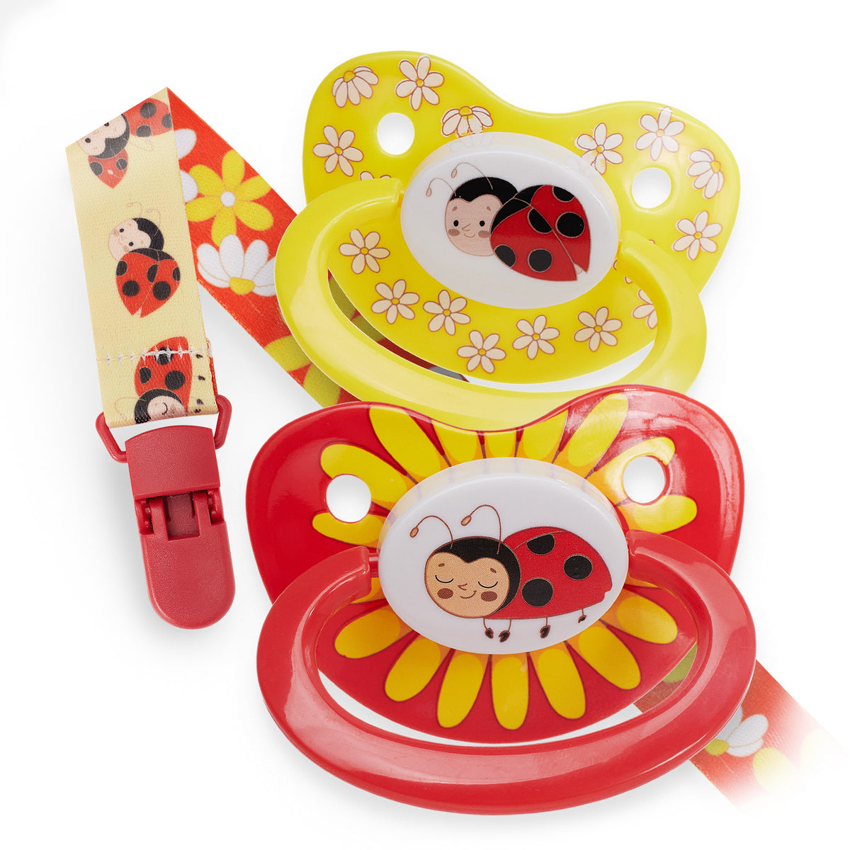 Bug Pacifier Rearz - Pacifier Set - Ladybug – Diapersharks.com