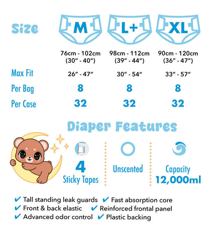 Rearz - Adult Diapers - Lunar Cub