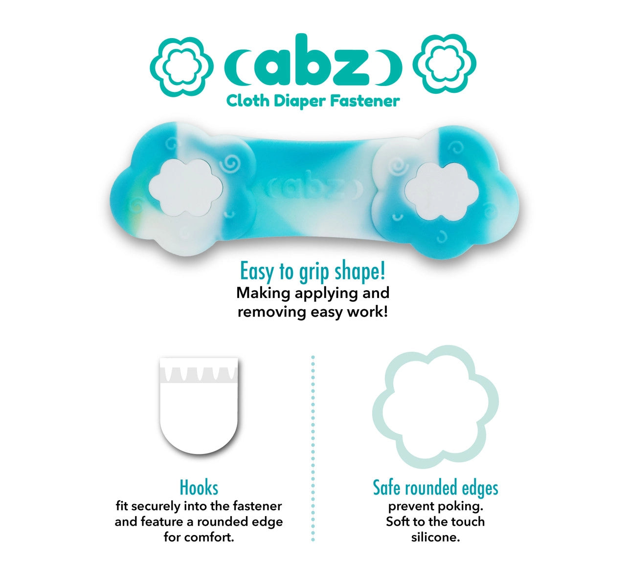 InControl - ABZ Pin Free Diaper Fasteners