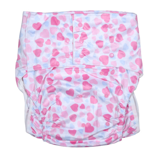 Rearz - Minky Adult Pocket Diaper - Hearts