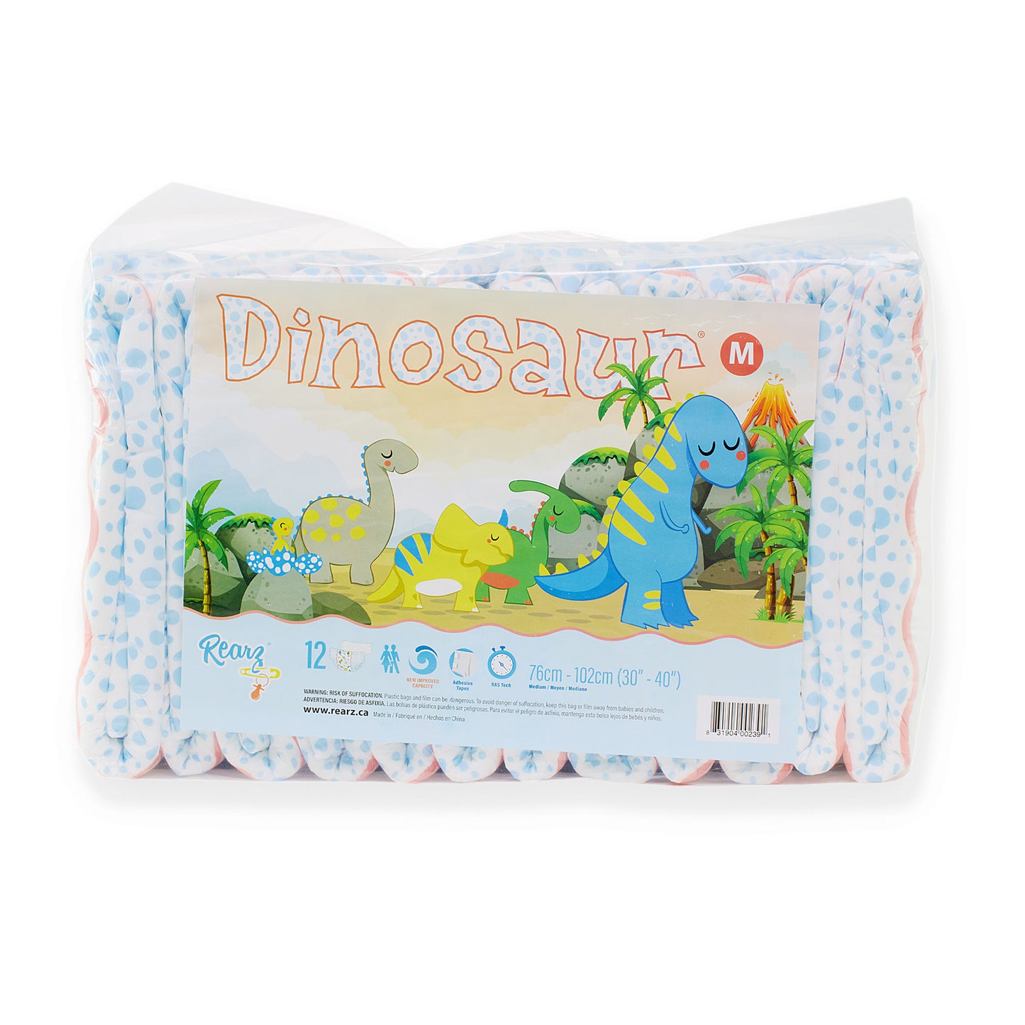 Rearz - Elite Adult Diapers - Mega Dinosaur