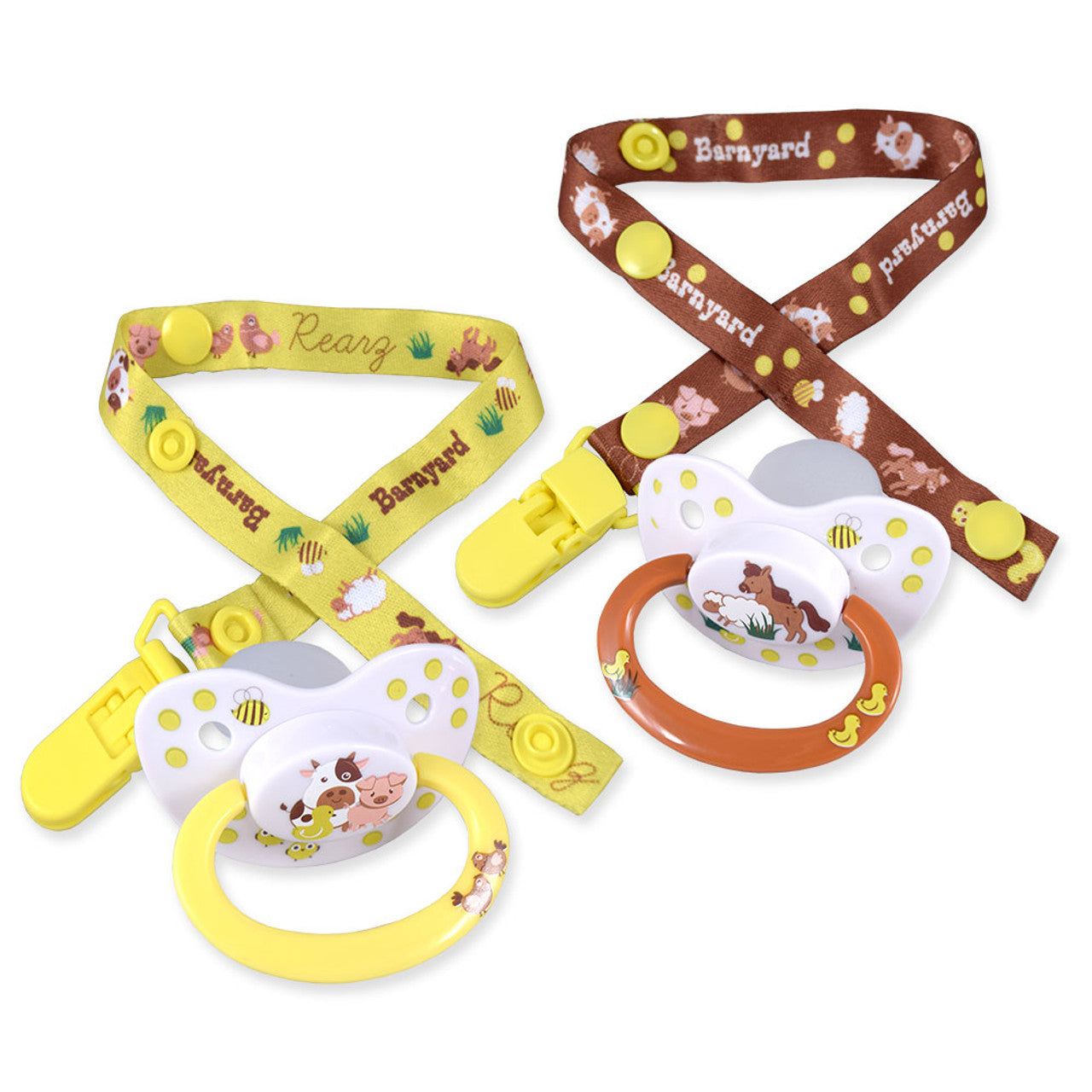 Rearz - Pacifier Set - Barnyard – Diapersharks.com