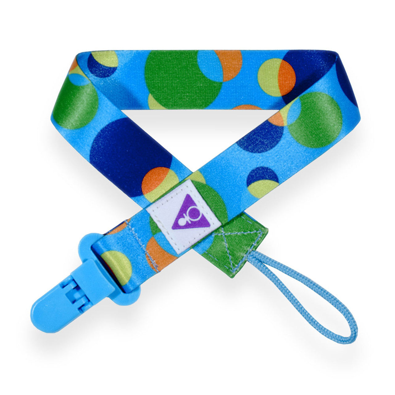 Pacifier Addict - Adult Pacifier Clip - Blue Circles