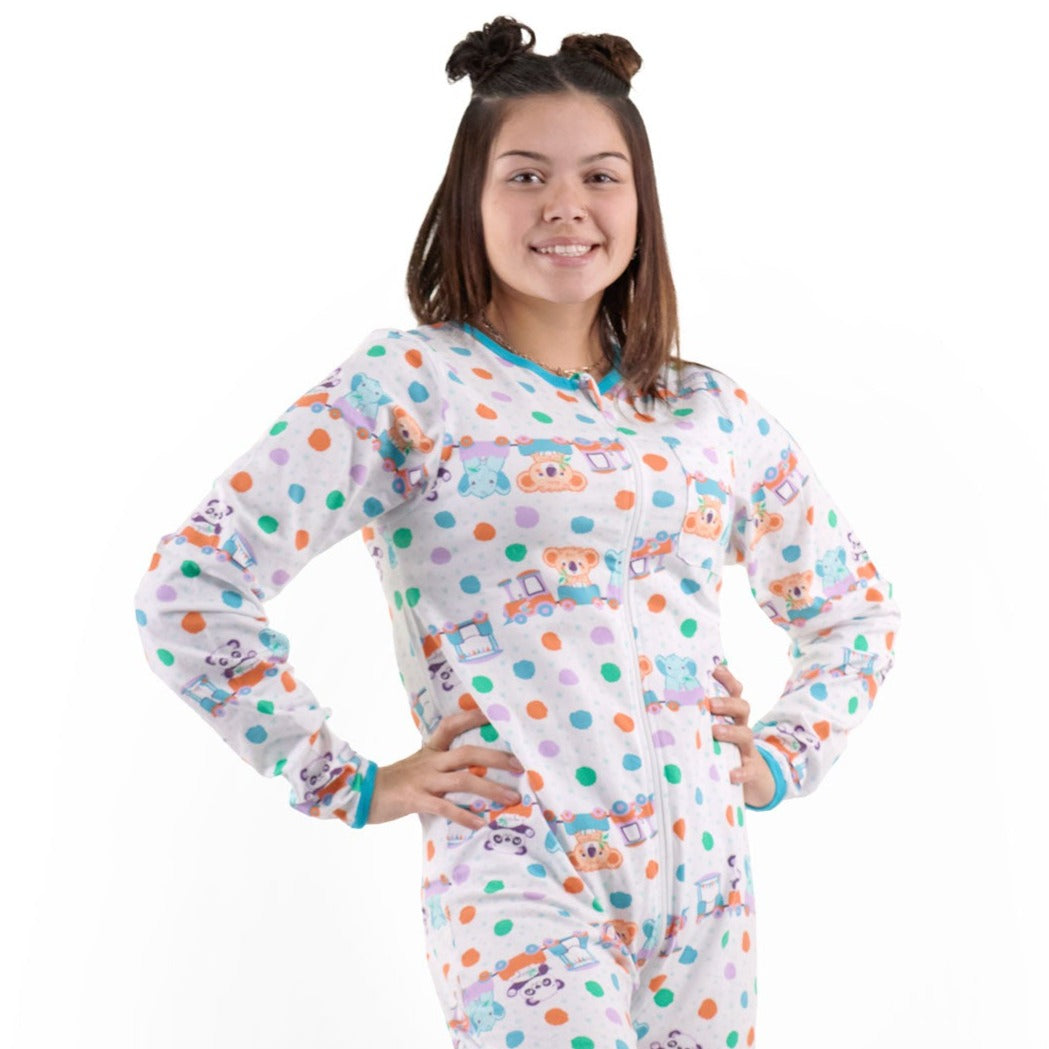 Rearz - Footed Jammies - Critter Caboose