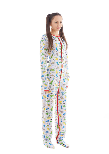 Rearz - Footed Jammies - Dinosaur