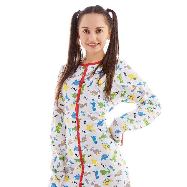 Rearz - Footed Jammies - Dinosaur