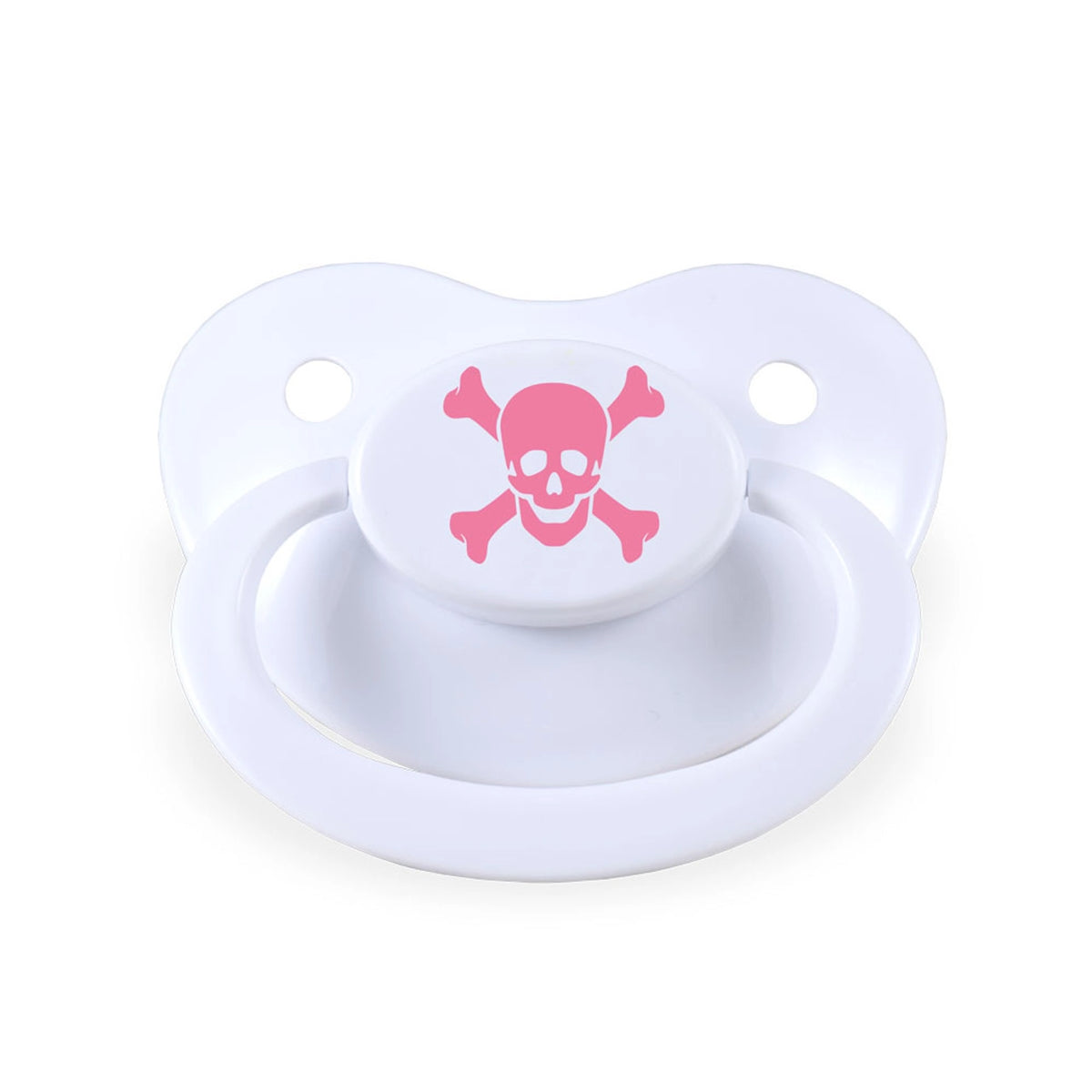 Pixie Pacifier Fixx - Jumbo Adult Pacifier - Pink Rebel – Diapersharks.com