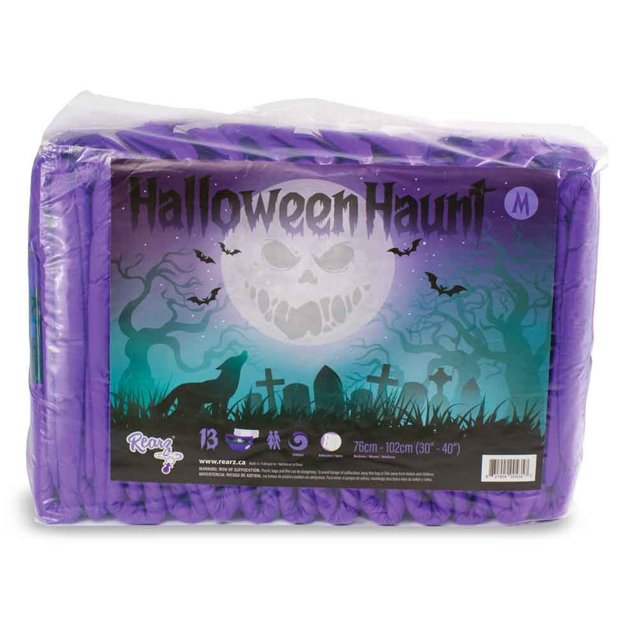 Rearz Halloween Haunt Adult Diapers/Size M/2 Piece/FREE SHIPPING!