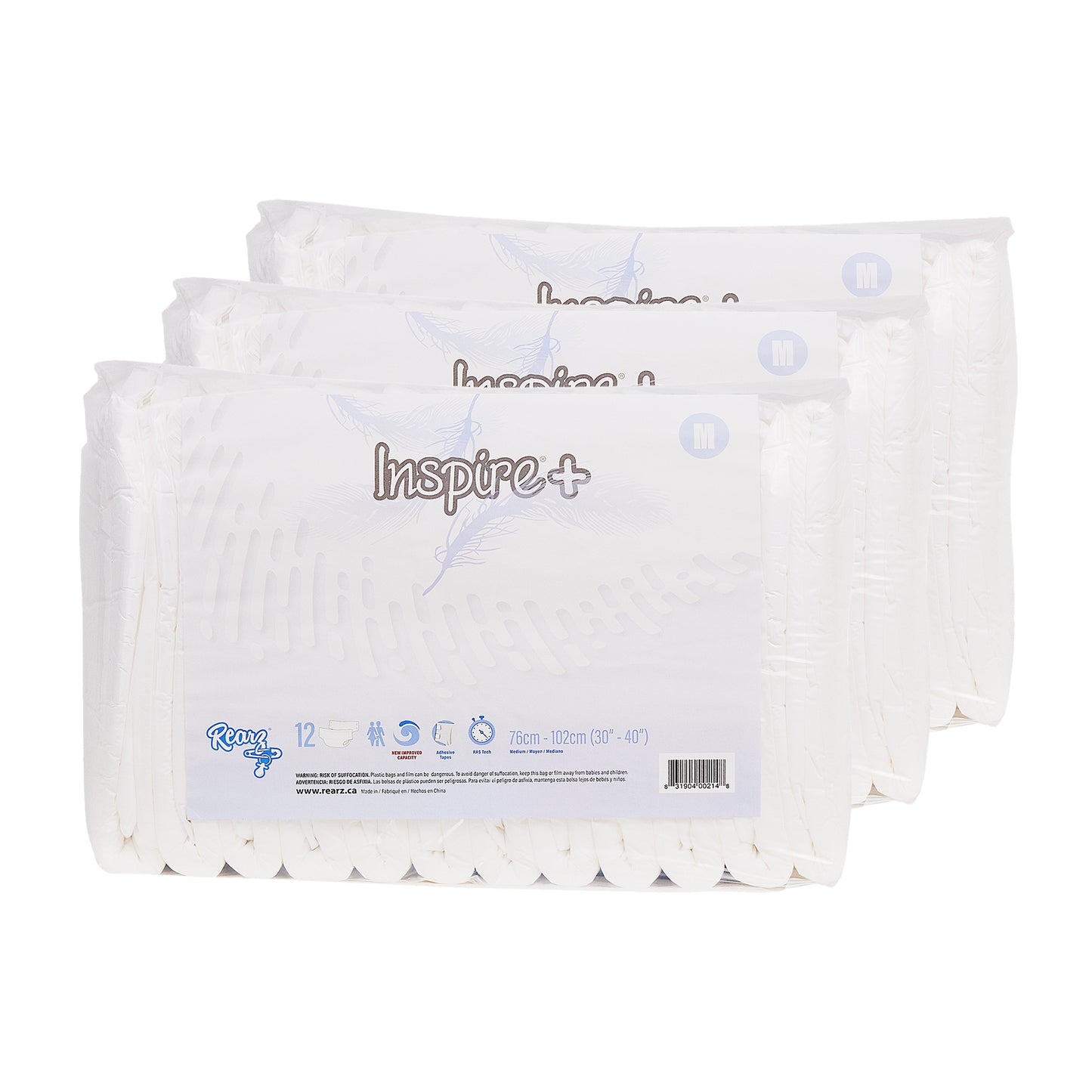  Inspire Adult Diaper Incontinence Underwear (Large